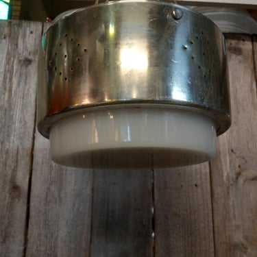 Vintage Industrial Flush Mount Light, 8 x 4.5