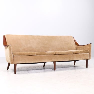 Kai Kristiansen Style Mid Century Danish Teak Sofa - mcm 