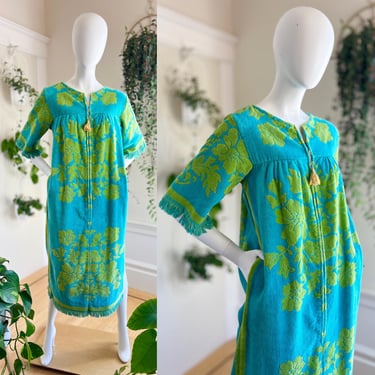 Vintage 60s Floral Towel Dress S - 1960s | Milk Teeths - Long Beach, CA |  ATTIC