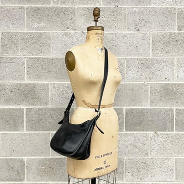 Vintage Coach Crossbody Bag Retro 1990s Janice Legacy + Genuine Leather + Black + 9950 + Shoulder Bag + Womens Accessory 