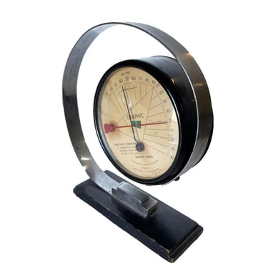 Streamline Art Deco Temperature and Humidity Monitor by Middlebury 