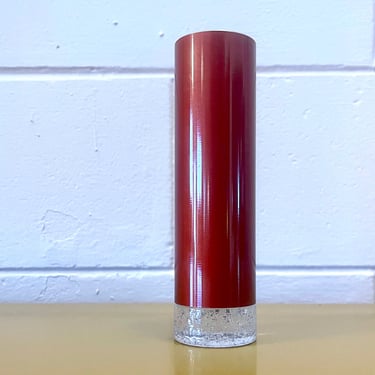 Vintage 1960s Norwegian Red Aluminum Vase by Bjørn Engø for Emalox 