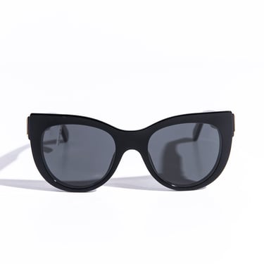 LOUIS VUITTON Black Wide Frame Sunglasses