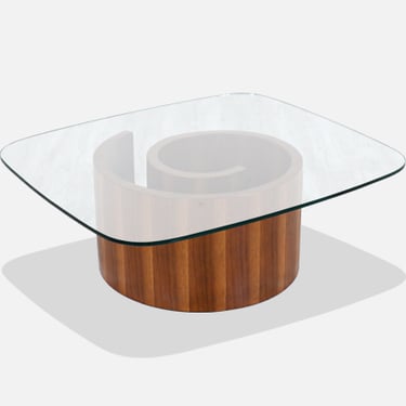 Vladimir Kagan Sculpted \u201cSnail\u201d Coffee Table for Selig