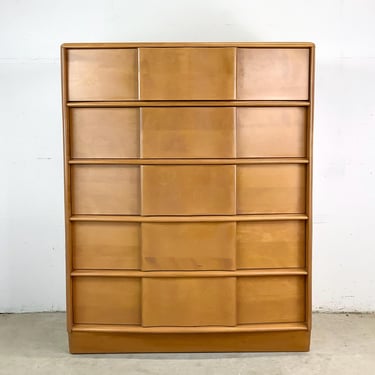 Mid-Century Highboy Dresser by Heywood-Wakefield, Champagne 