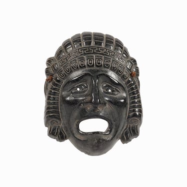 Decorative Greek Terracotta Mask Wall Ceramic Greece 