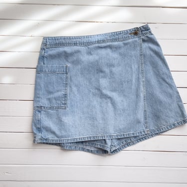 high waisted shorts | 90s y2k vintage jean cargo shorts skort wrap skirt tennis skirt 