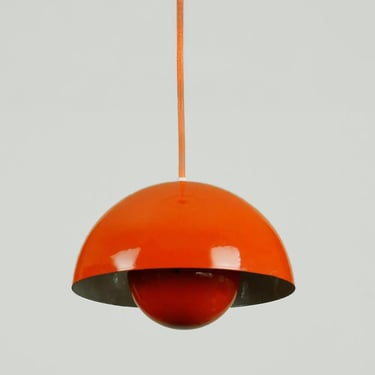 Verner Panton Flowerpot Pendant Light Plugin Swag Original 1960s Vintage 