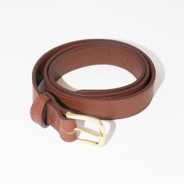 Simple Belt II in Brick Vachetta