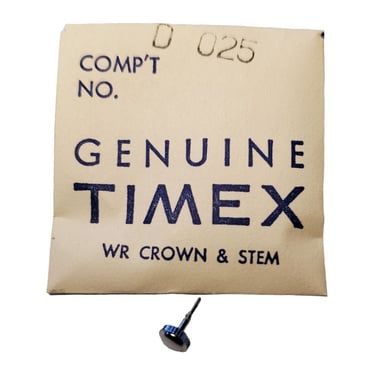 Genuine Timex Stem & Crown 60377060 61 62 63 64 65 66 67 D025 