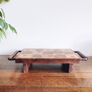 Vintage Wooden Serving Tray 