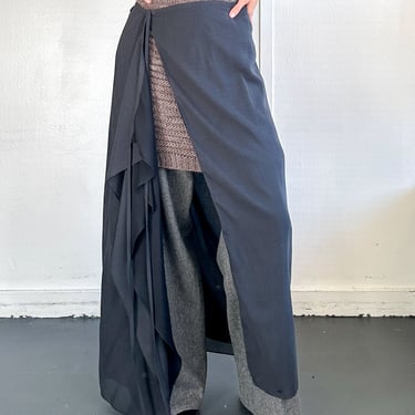 Calvin Klein Slate Wrap Skirt (L)