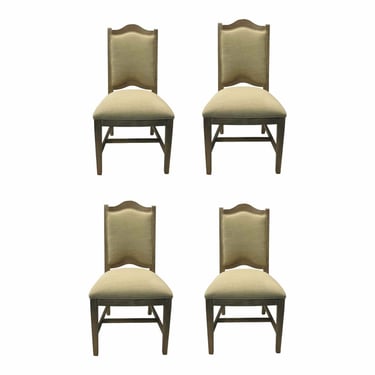 Caracole Organic Modern Beige Dining Chairs Set of Four