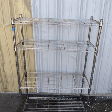 Chrome Metal Wire Shelving Unit 36 x 35.25 x 14
