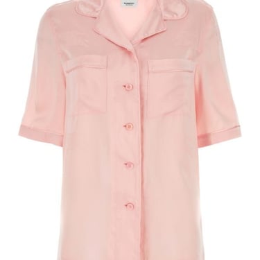 Burberry Woman Pastel Pink Satin Shirt