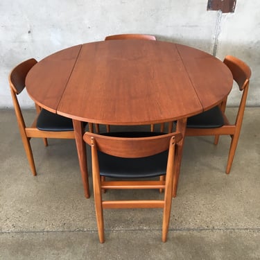 Vintage Mid Century Modern Elliots Of Newbury Dining Table With Four Chairs