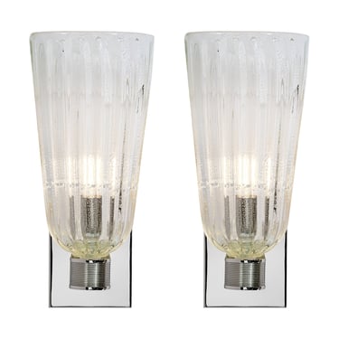 Murano Glass Fazzoletto Sconces