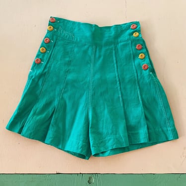 1930s Side Button "Peachy" Shorts - Size XS