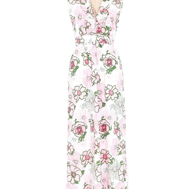 1960s Lilly Pulitzer Ruffle Maxi Dress