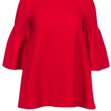 Edit - Red Bell Sleeve Shirt Sz XS