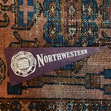 1950's Small Northwestern University Felt Pennant