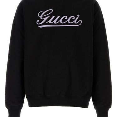 Gucci Men Black Cotton Sweatshirt