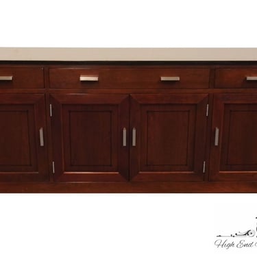 STICKLEY FURNITURE Solid Cherry 21st Century Collection 74" Buffet Sideboard w. Granite Top - 91-2227GT - #14 Saratoga Finish 