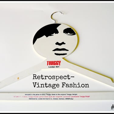 Original 1960's Vintage TWIGGY Hanger // mod vintage antique retro space age boho twiggy face hanger one of a kind vintage 