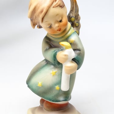 Vintage German Hummel Heavenly Angel, Goebel West Germany, Antique Hand Painted for Nativity or Putz, 21/0 