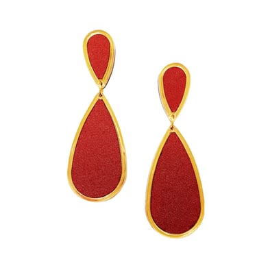 Sample Sale Rust Satin Ava Earrings