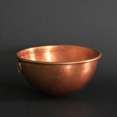 Vintage solid copper Chocolate bowl | DIVERTIMENTI OF LONDONS Copper mixing bowl 