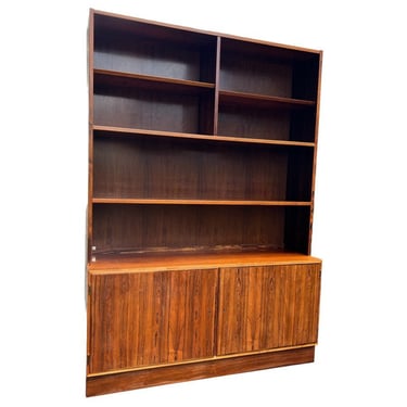 Free Shipping Within Continental US - Vintage Mid Century Modern Danish Bookcase Shelf Cabinet by Hundevad with Key 