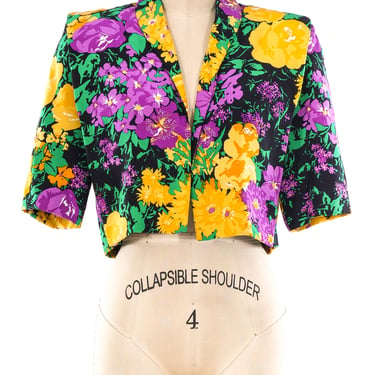 Givenchy Couture Floral Cropped Jacket