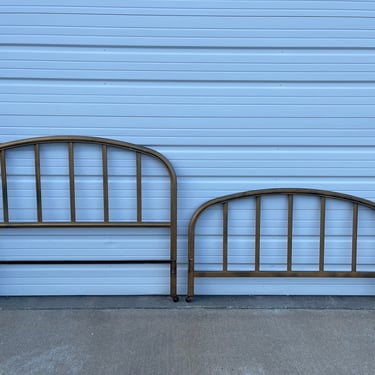 Antique Metal Full Headboard Footboard Double Bed Rustic Shabby Chic Primitive Frame Vintage Bedroom Furniture Farm Country Cottage 