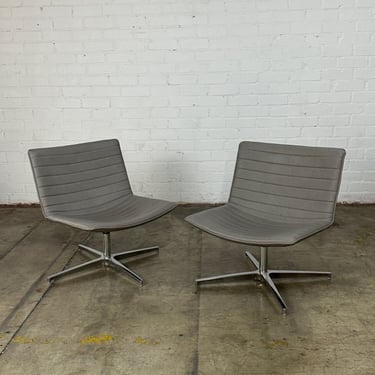 Contemporary swivel lounge chairs - sold separately 