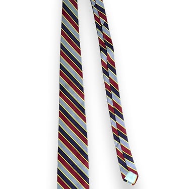 Vintage 1970s BROOKS BROTHERS Makers Silk Necktie ~ Repp Stripe ~ Preppy ~ Ivy Style ~ Trad ~ Tie 