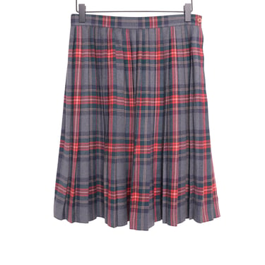1980s Pleated Wool Skirt USA
