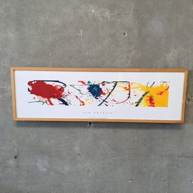 Sam Francis Framed Poster &quot;No Brush&quot;