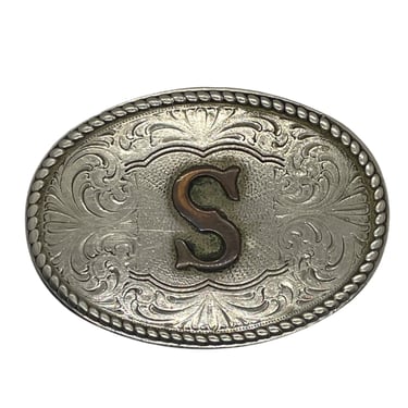 1970s Nevada Silver “S” Belt Buckle