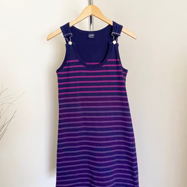 Vintage JPG Striped Cotton Dress, Jean Paul Gaultier Dress, S 