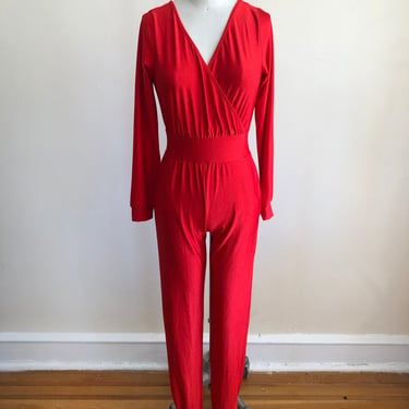 Bright Red Bodysuit - 1990s 