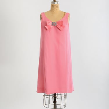 Elinor Gay dress | Vintage 1960s Elinor Gay pink silk mini dress 