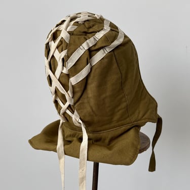 Vintage WWI WWII American Red Cross Knit Helmet | Briar Vintage