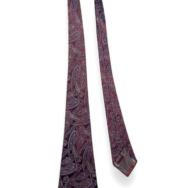 Vintage 1930s ARROW Paisley Brocade Necktie ~ Art Deco / Rockabilly / Swing ~ Neck Tie / Cravat 