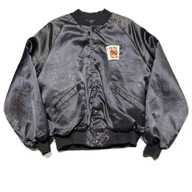 (L) Black Fortune Bay King Louie Varsity Jacket 070822 RK