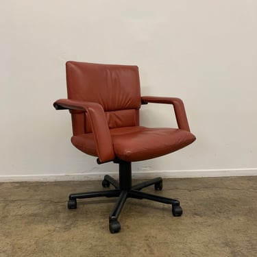 Mario Bellini for Vitra Leather Swivel and Tilt Executive Desk or Office Chair 