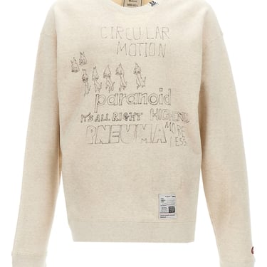 Maison Mihara Yasuhiro Men Distressed Print Sweatshirt