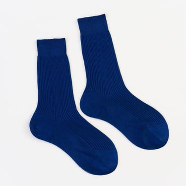 Silk Sock in Cobalt