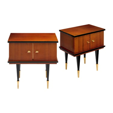 French Mid-Century Vintage Side Tables