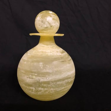 Murano Vintage Yellow Glass Decanter